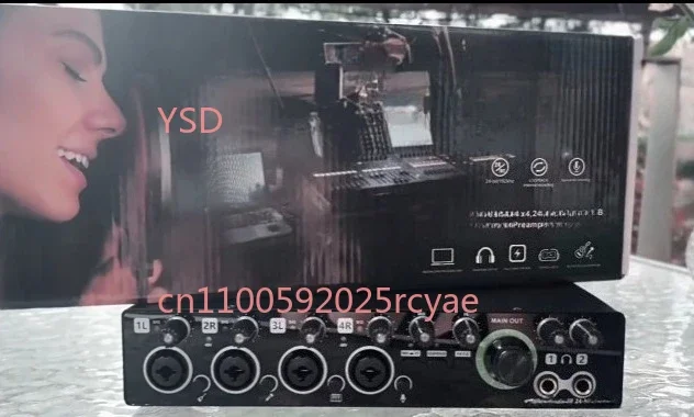 4-Channel Audio Interface - Works with Pro Recording Mics, Band Dubbing & Live Broadcast Gear