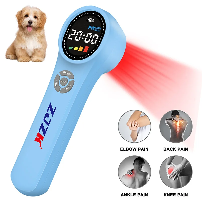 Low Level Laser Therapy Knee Pain Relief Equipment With 4X980nm 4X810nm 16X660nm 24 Diodes 1760mW for Human and Animals Use