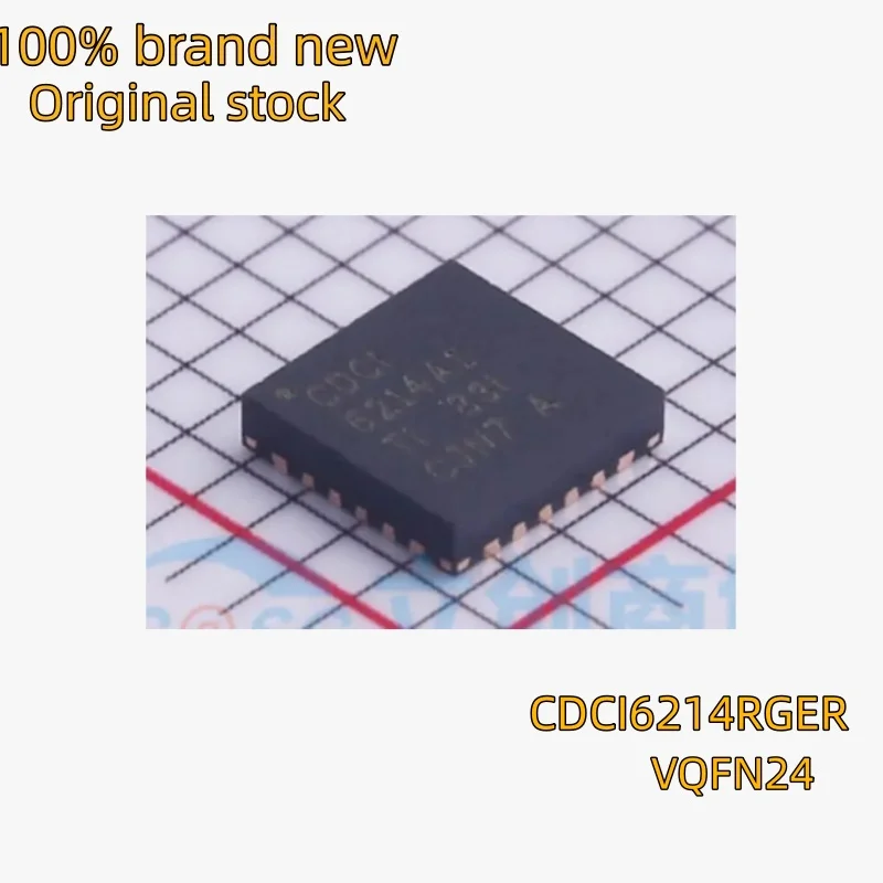 (5/20 pieces) CDCI6214RGER CDCI6214A1 VQFN24 1.8V Quad-Output Programmable Clock Generator 100% Brand New Original Stock Chipset