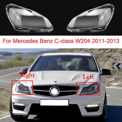 Car Headlight Glass For Mercedes Benz C-class W204 2011 2012 2013 Cars Parts Replace Original Cover Lens Car Accessoires