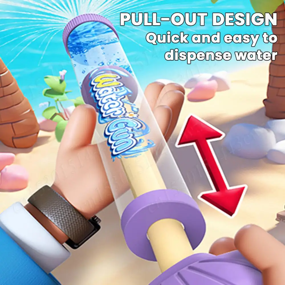 Feuerwerksstil Wasserpistole Hochdruck Ausziehbares Sprinklerspielzeug Paare Romantische interaktive Requisite Sommer Outdoor Pool/Strandspielzeug