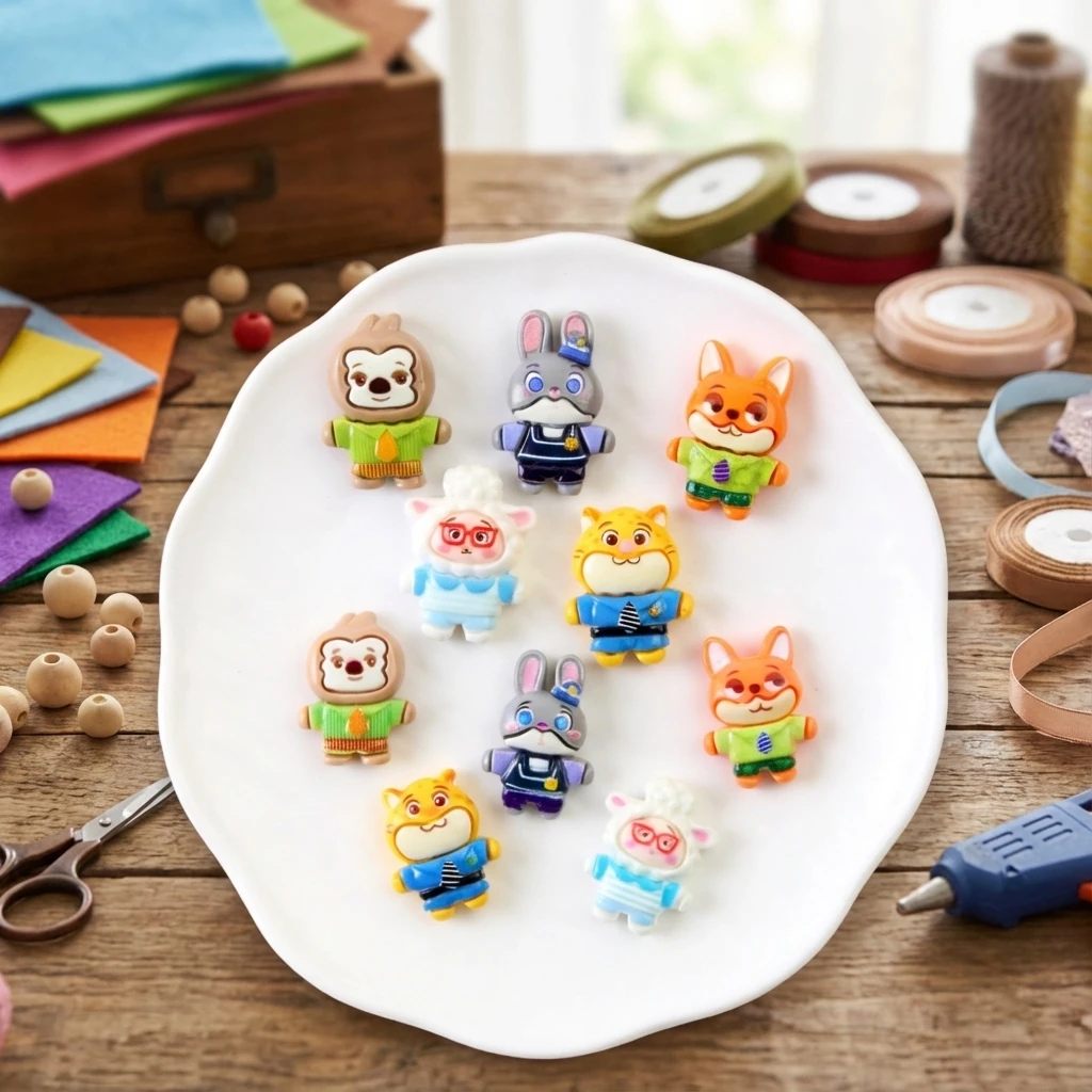 

Новое животное город Джуди выбор аксессуары из смолы ручной работы DIY брелок автомобильный орнамент материалы для украшения