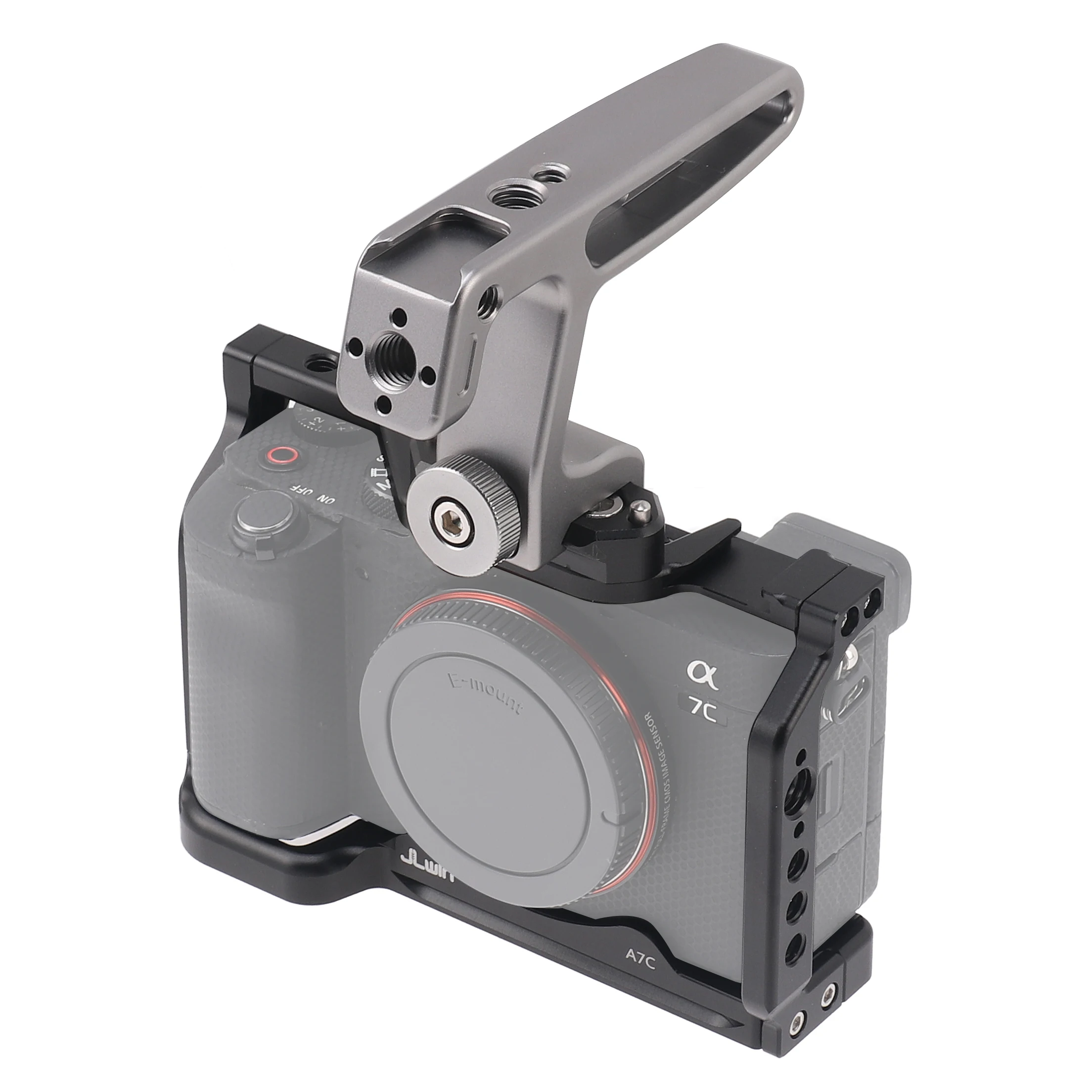 RaidNeo A7C gabbia per fotocamera per Sony Alpha 7C Vlog telaio per fotocamera in lega di alluminio gabbia protettiva Rig con foro ARRI per scarpe fredde