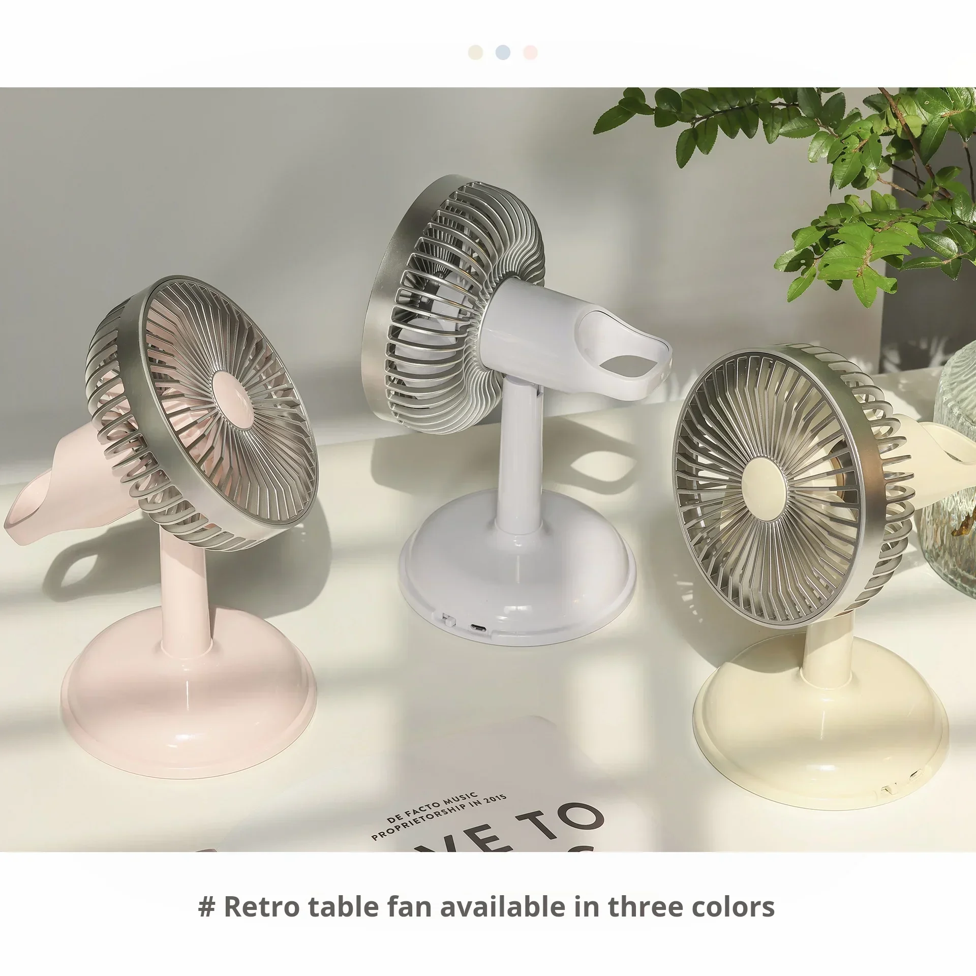 800mah Retro Mini Home Desktop Fan Dormitory Handheld Portable USB Charging Outdoor Electric Fan