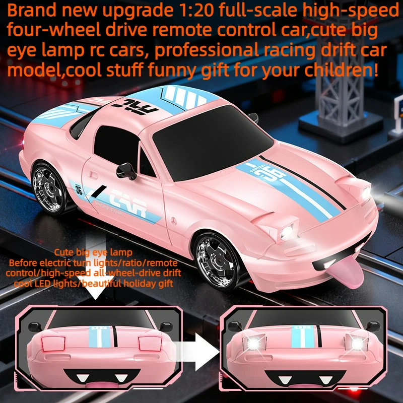 Cool Stuff Toy Car Funny Gift-1:20 Full-scale High-speed 4WD Rc Drift Car,Remote Control Car Model,Kawaii Rc Cars Toys for Kids