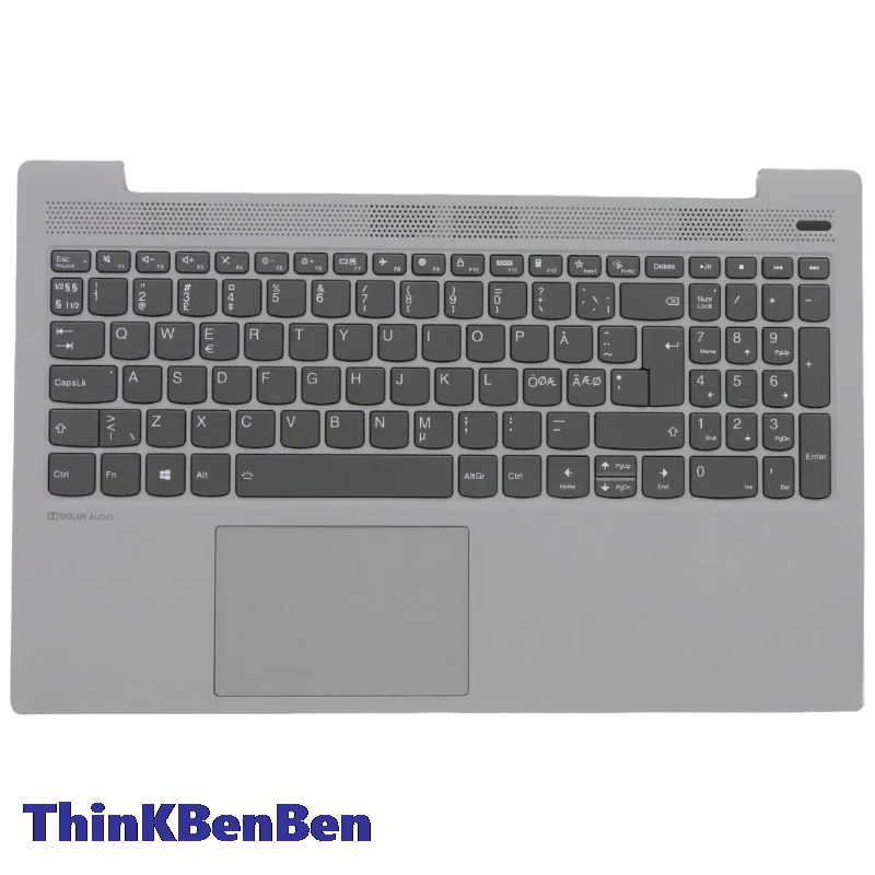 NDC Nordic Platinum Grey Keyboard Upper Case Palmrest Shell Cover For Lenovo Ideapad 5 15 ITL05 IIL05 ALC05 ARE05 5CB0X56099