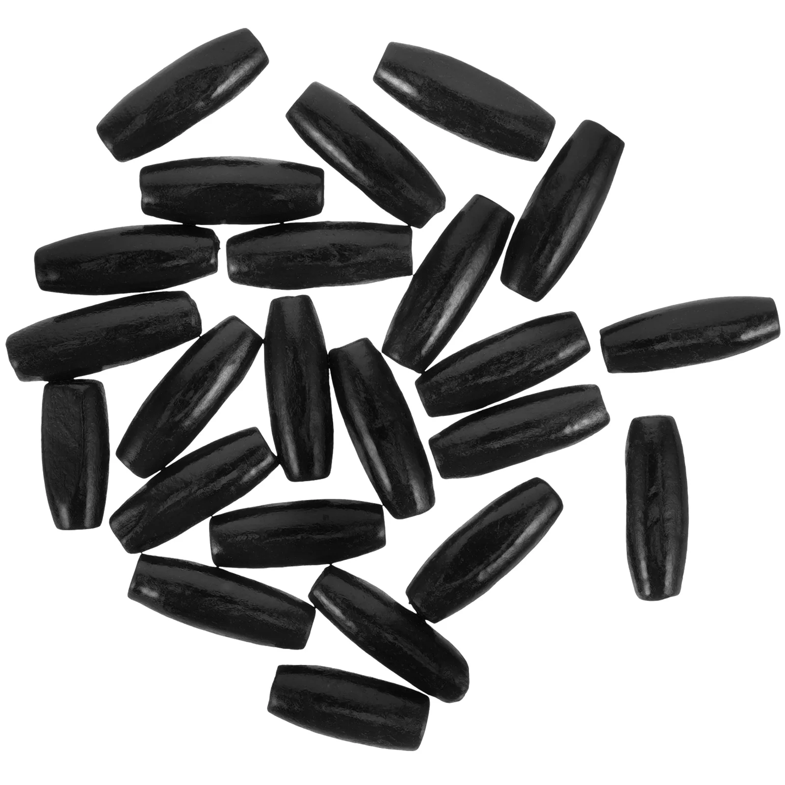 

50 Pcs Oval Wooden Beads Crafts DIY Curtain for Door Jewelry Making Beadwork Shaped Spacer
