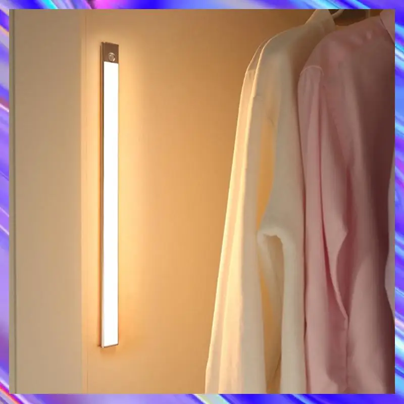 

Wireless LED Lamp Intelligent Human Sensing Ultra-Thin LED Light Magnetic Strip Light USB Light For Wall Wardrobe Light