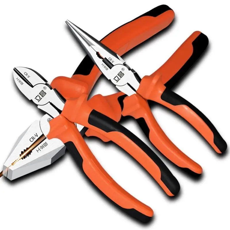 

Vise Hardware Tools Household Diagonal Pliers 8-inch Multifunctional Industrial-grade Wire Cutters ELECTRICAL Hand Tool