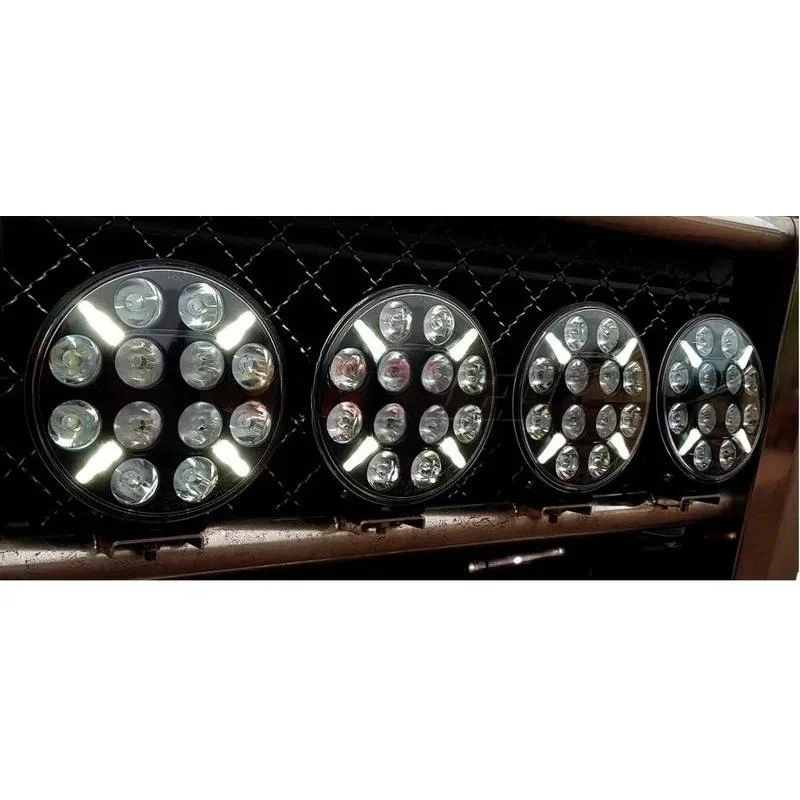 Truck 4WD LED Driving Light Set, 9Inch 120W Super Bright Round Spotlights