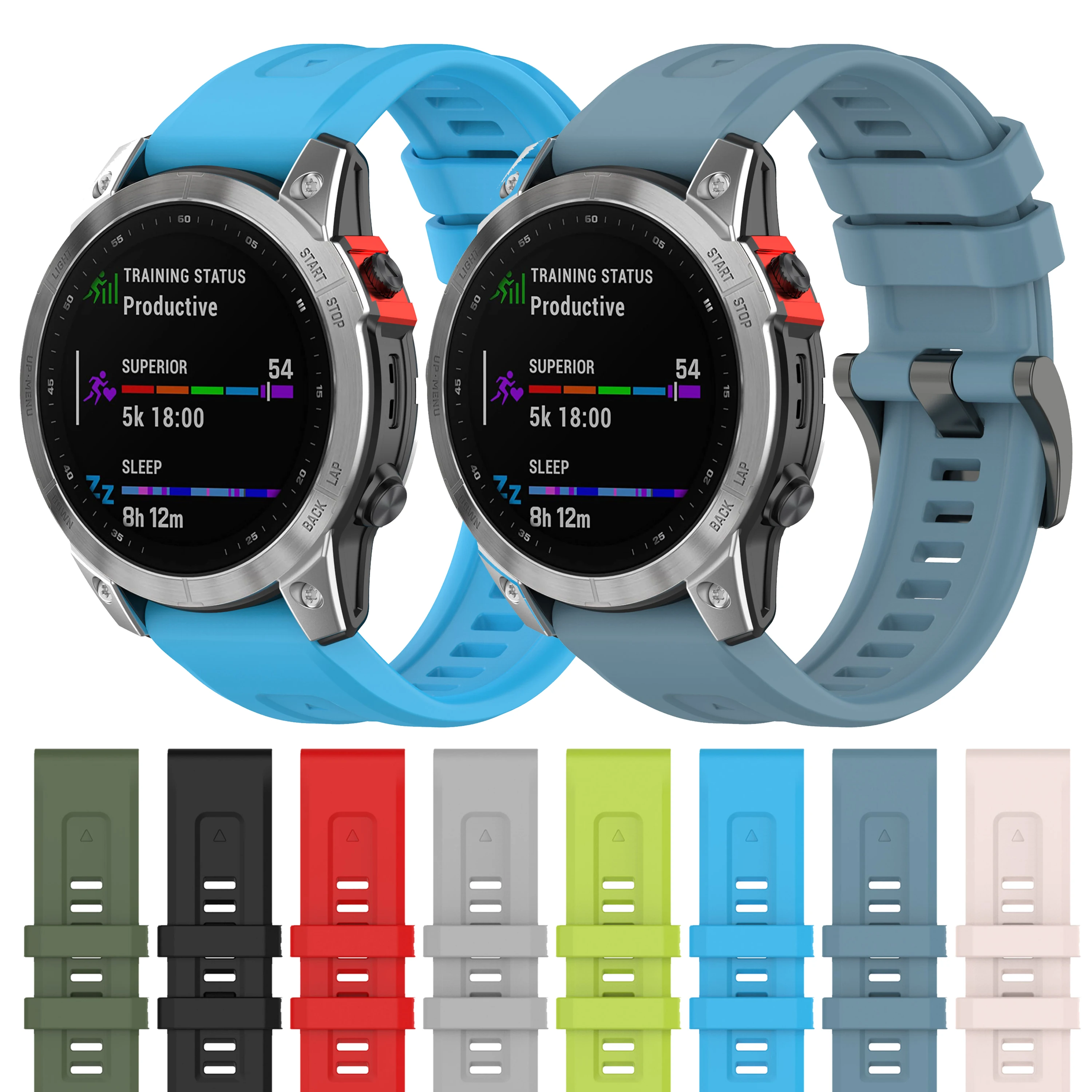 QuickFit 22mm 26mm 20mm Strap for Garmin Epix Gen 2 Silicone Band for Fenix 7 Pro 7X 7S 5Plus 6X Pro Enduro 2 Bracelet Watchband