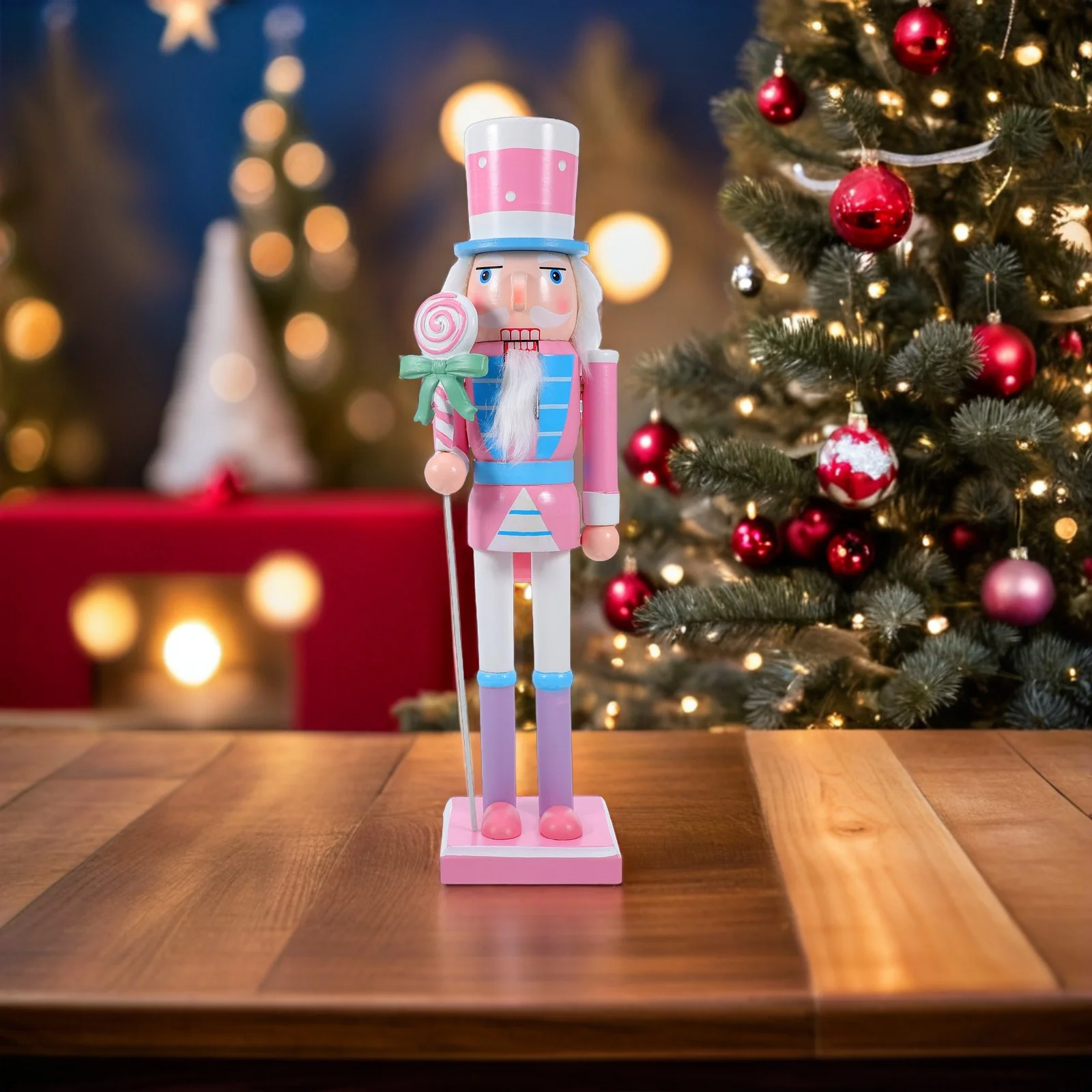 

Christmas Nutcracker Decoration Classic Soldier Sweet Figures Wood Holiday Table Centerpiece Nutcrackers