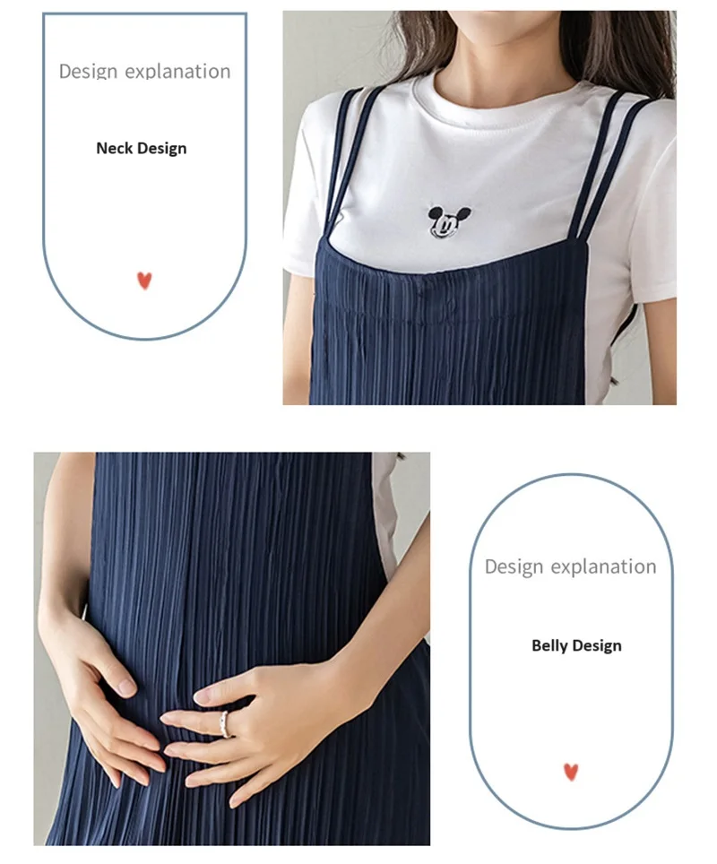 Maternity Clothings Pants Suspender Trousers Loose Casual Female Women One-piece Wide Leg Romper Overalls Jumpsuits Streetwear