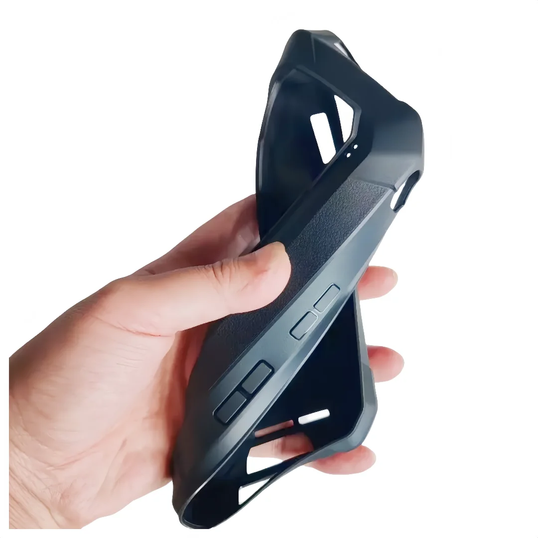 Silicone Phone Case for Unihertz 8849 Tank 2 Pro, Black Cover, Official, Original, Luxury