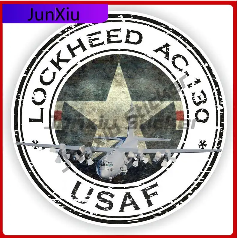 

Lockheed AC-130 U.S.A.F. Creative Boat Cool Camper Anti UV Body Decoration Vinyl Decal For Car Truck SUV Window Bumper Laptop