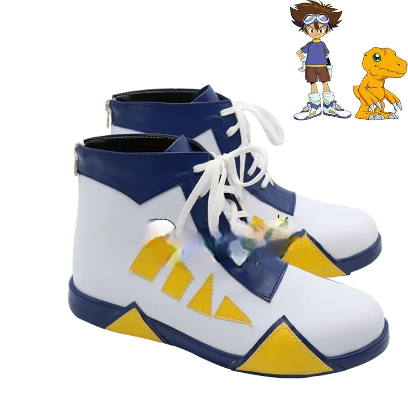 

Digimon Adventure YAGAMI TAICHI Tai Kamiva Anime Characters Shoe Cosplay Shoes Boots Party Costume Prop