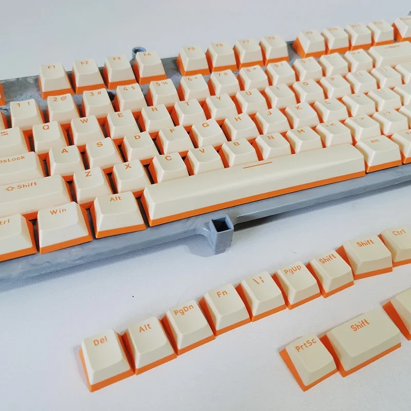 PBT Keycap 104 Keys OEM Profile Dual Color Injection Molding For Cherry MX Switches Mechanical Keyboard
