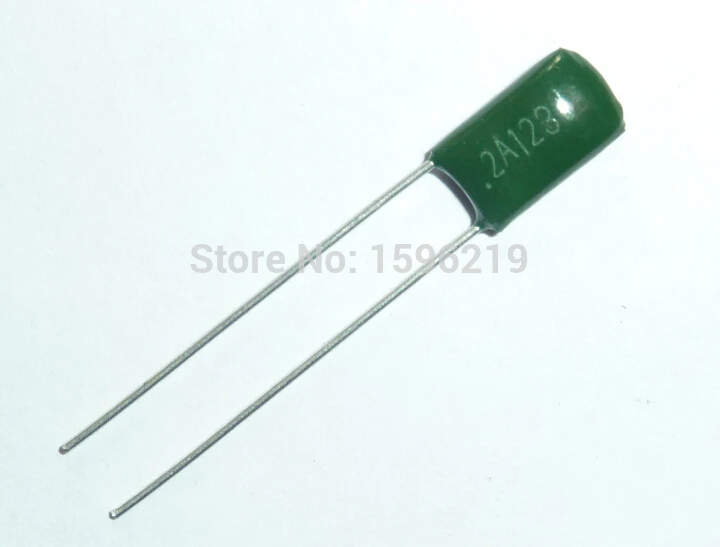 

100pcs Mylar Film Capacitor 100V 2A123J 0.012uF 12nF 2A123 5% Polyester Film capacitor