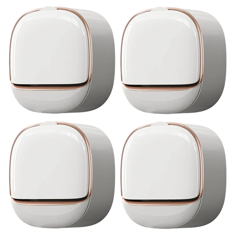 A47F-Luxury Soap Holder Soap Box With Drain Pan Soap Box With Lid Wall Mounted Drain Soap Box With Flip Lid