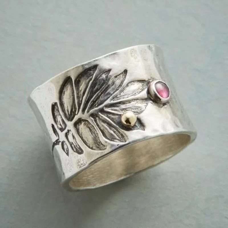 

New Trend Casual Unisex Ring Luxury Retro Trend Leaf Shape Alloy Classic Everyday Party