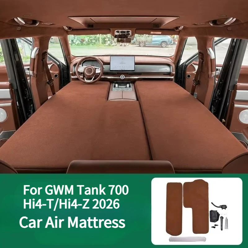 For GWM Tank 700/Hi4-T/Hi4-Z 2026 Car Brushed Inflatable Mattress Trunk Outdoor Camping Travel Mattress Interior Accessories