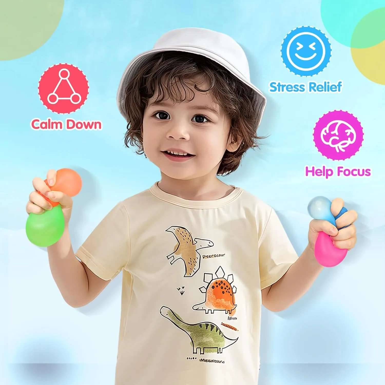 كرات الإجهاد هلام الذاكرة هلام السكر شغل كبير اسفنجي تململ لعبة للأطفال الكبار عالية الكثافة ضغط كرات لتخفيف التوتر