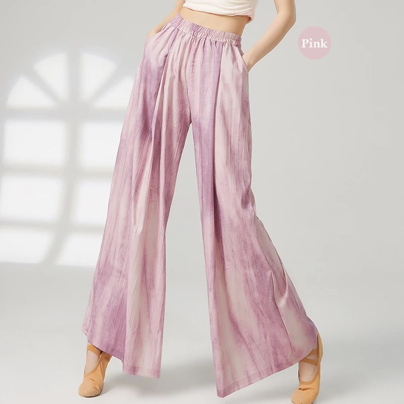 Women's wide-leg trousers made of chiffon, flowing and loose, suitable for formal party and wedding wear, as well as casual wear