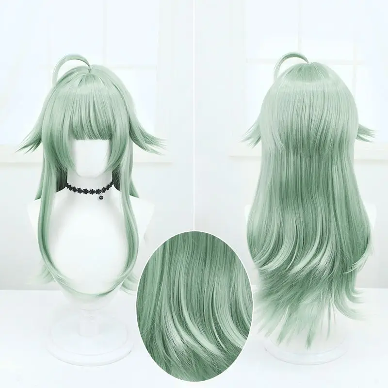 ‌ Honkai Star Rail Huo Huo cosplay pruik - gradiënt groene golvende bob, anime karakter kostuumaccessoires