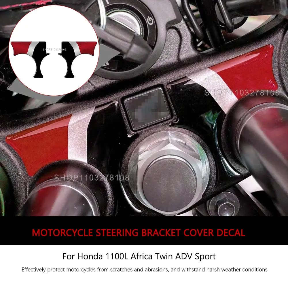 

Motorcycle Steering Bracket Cover Decorative Decal 3D Oil Tank Fuel Gas Fork Sticker for CRF 1100L Africa Twin ADV Sport 2021