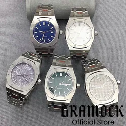 Gramock 41mm Men's NH35 PT5000 Mechanical Automatic Watch Multi-color Dial Luminous Sapphire Glass 100m Diving Watch For Men