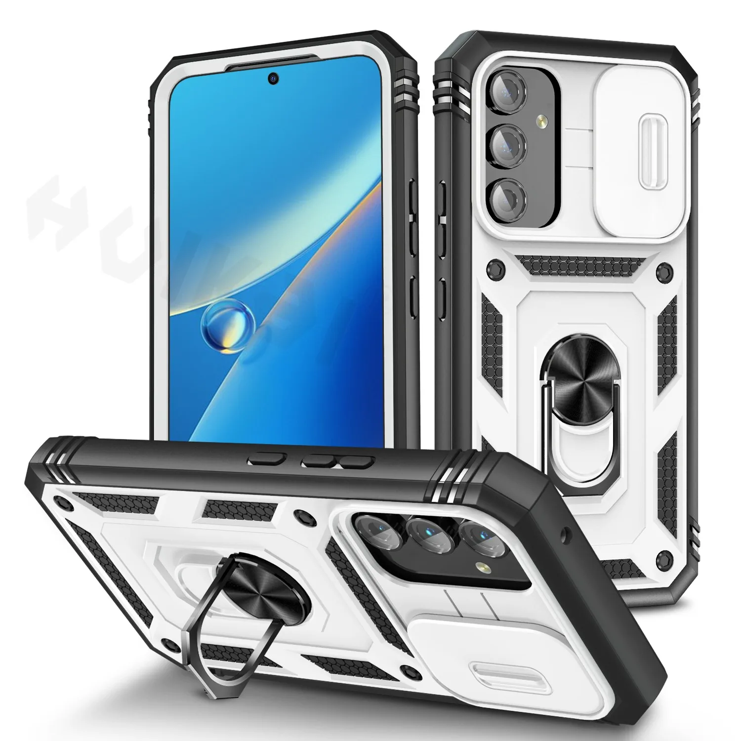 Hülle für Samsung Galaxy A37 A57 A56 A36 A17, Kameraschiebeobjektiv, Schutzpanzerung, militärischer Schutz, stoßfest, robuste Hülle – Detail 10