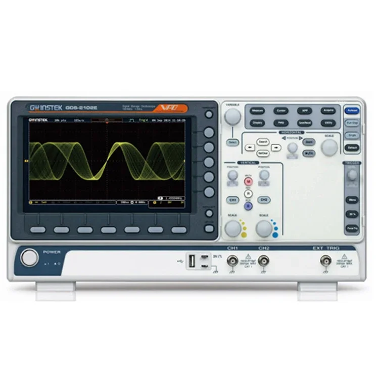 Gwinstek GDS-2000E series GDS-2204E 200MHz/100MHz digital storage oscilloscope