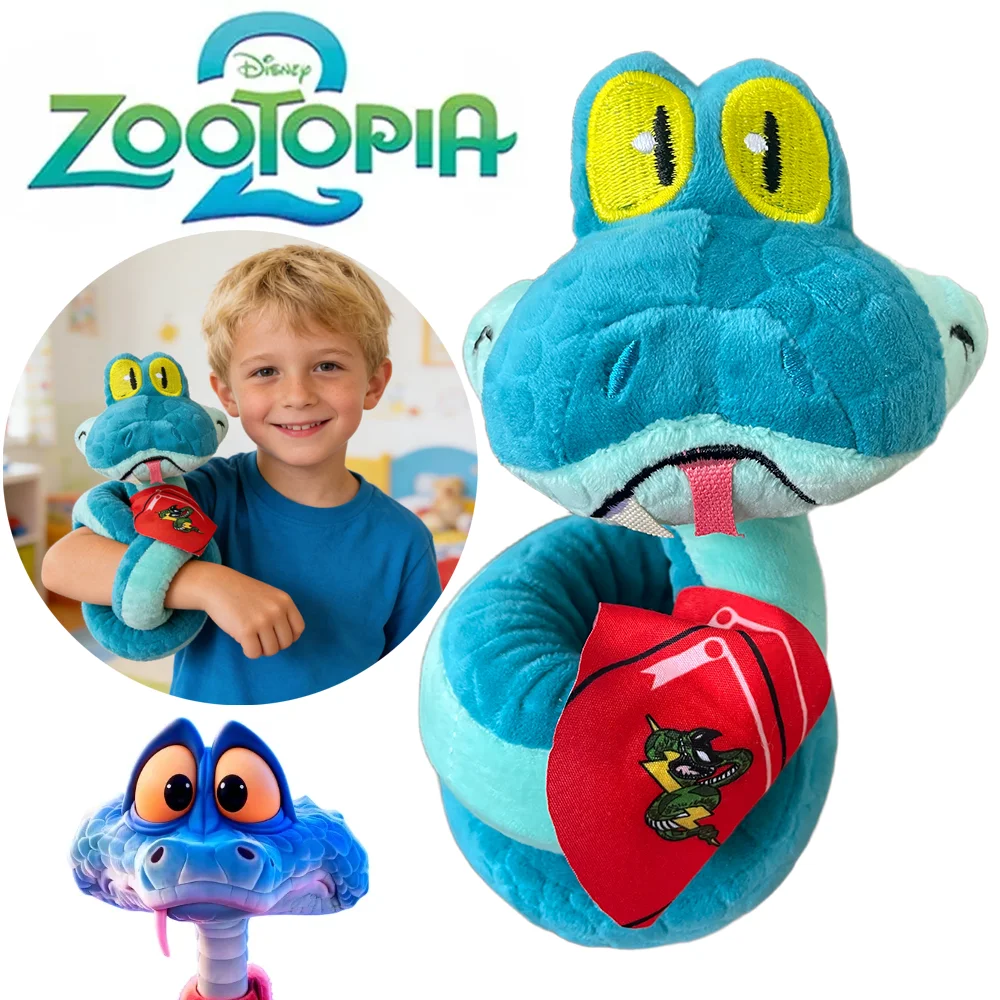 

Плюшевая игрушка Дисней Зоотропа 2: Гэри ДеСнейк, 55 см, сжимаемая, в форме персонажа аниме-фильма, кукла, подарки на День святого Валентина ﻿ ﻿