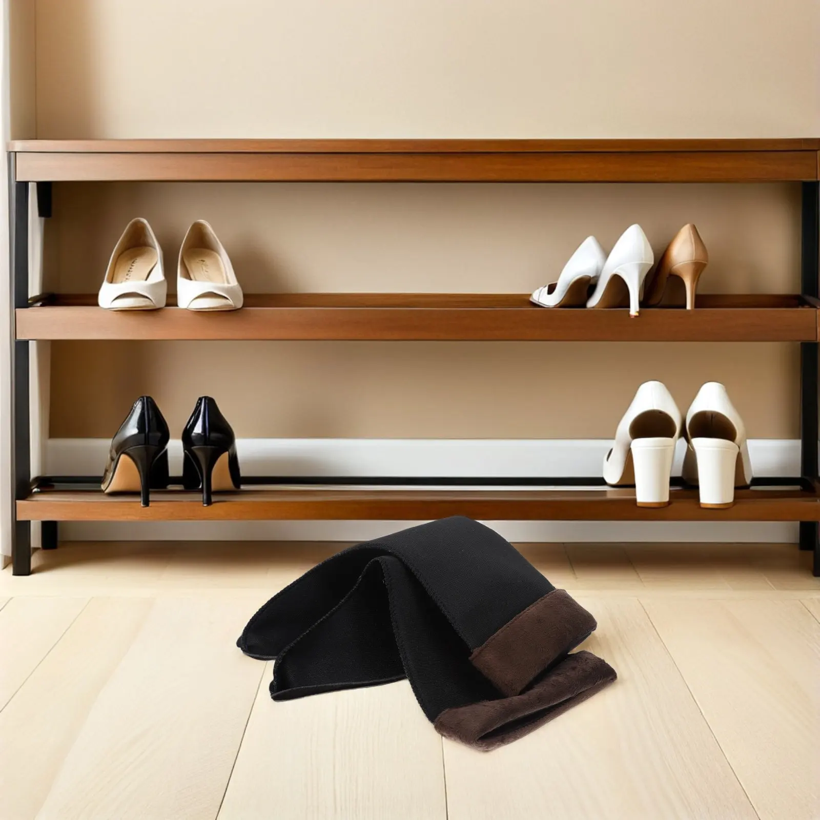 

1 пара термофлисовых вкладышей для обуви для холодной погоды, водонепроницаемые, для зимних ботинок, мужские, для снега, походов, охоты, активного отдыха, носки