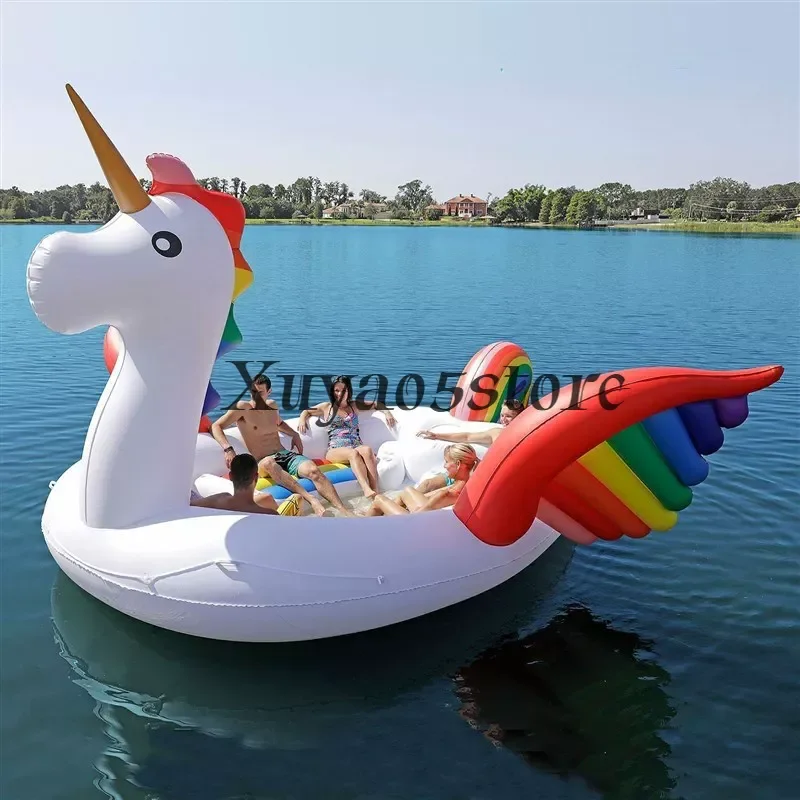 Inflatable floating bed giant unicorn