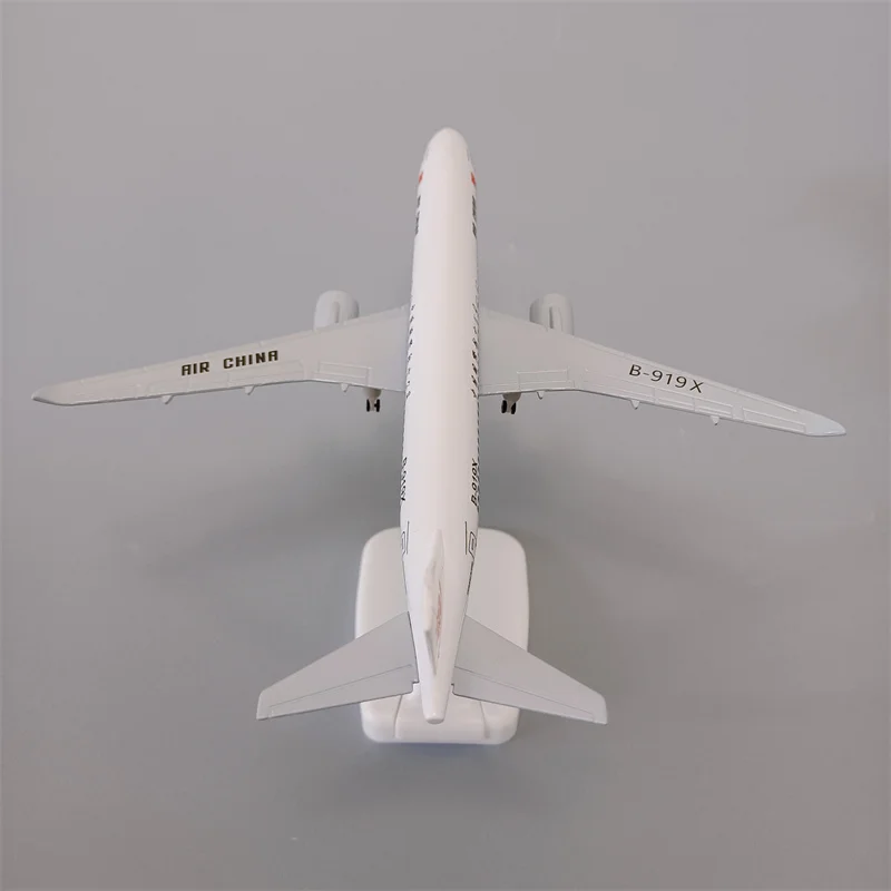 Novo 19cm ar china comac c919 companhias aéreas aeronaves diecast avião modelo avião com rodas trens de pouso avião