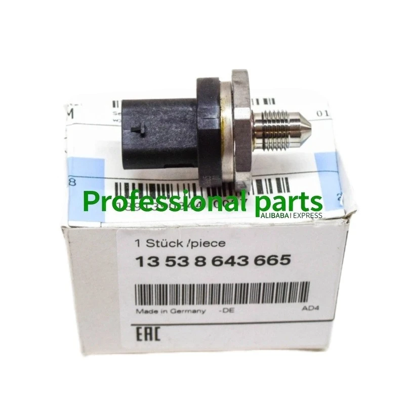 Fuel Pressure Sensor for BMW N20 N55 N54 1 3 5 6 Series X1 X3 X5 X6 Z4 OEM 13538643665 13537537319 13537584404 13537620946