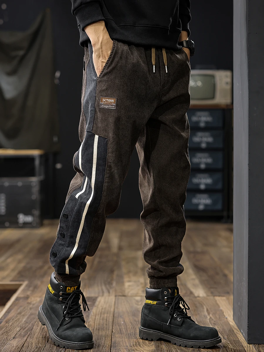 

American Retro Heavyweight Corduroy Men's Casual Pants Autumn New Sle Trendy Brand Workwear Trousers Sweatpants
