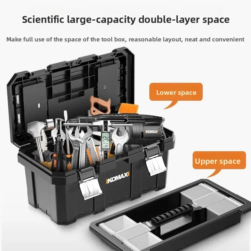 Household Maintenance Tools Portable Electrical Box Multifunctional Large Hardware Toolbox Car Storage Box Tool Organizer