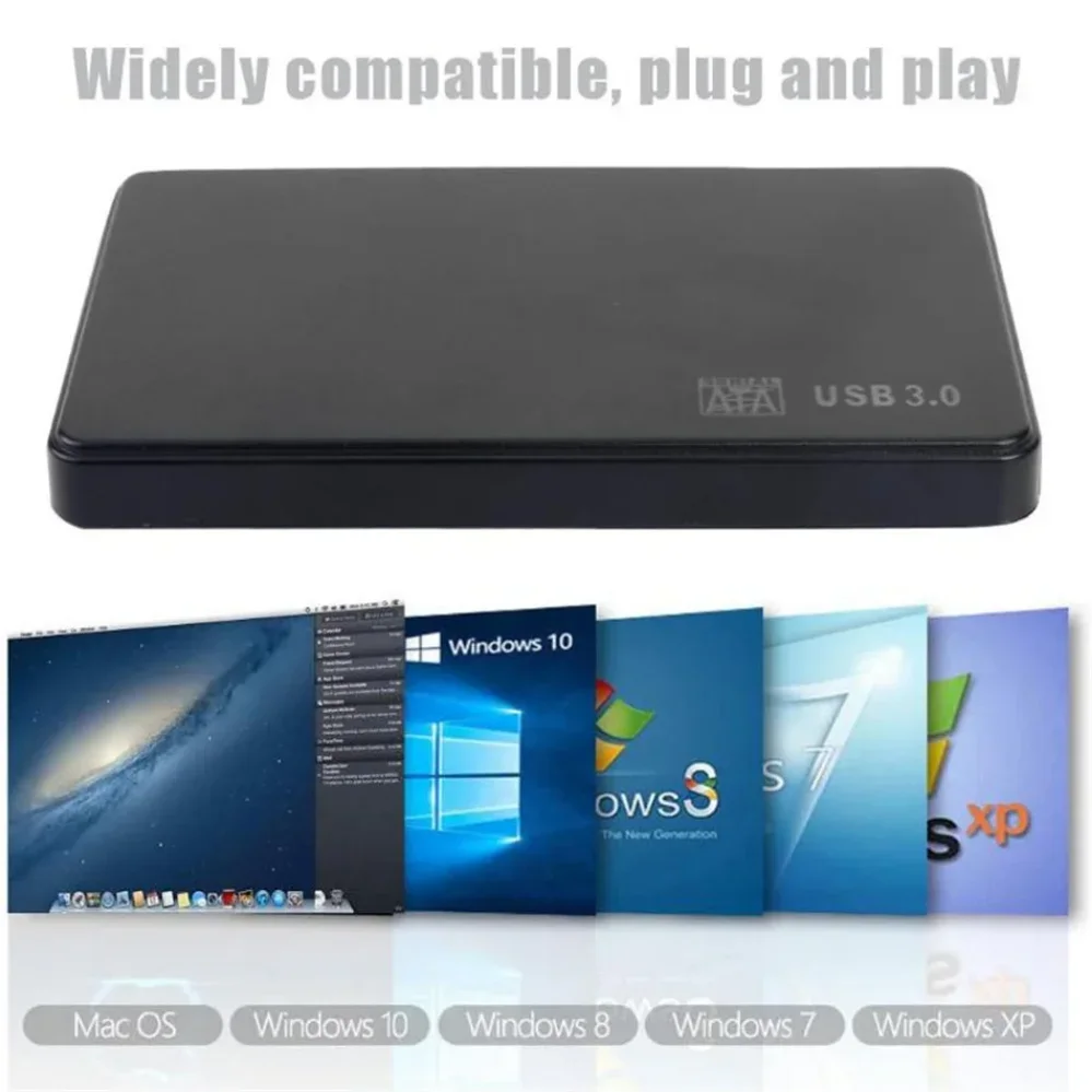 

2.5 inch HDD SSD Case USB 3.0 2.0 to SATA Hard Disk Box 5Gbps SD Disk Case HDD External Hard Drive Enclosure For PC Desktop