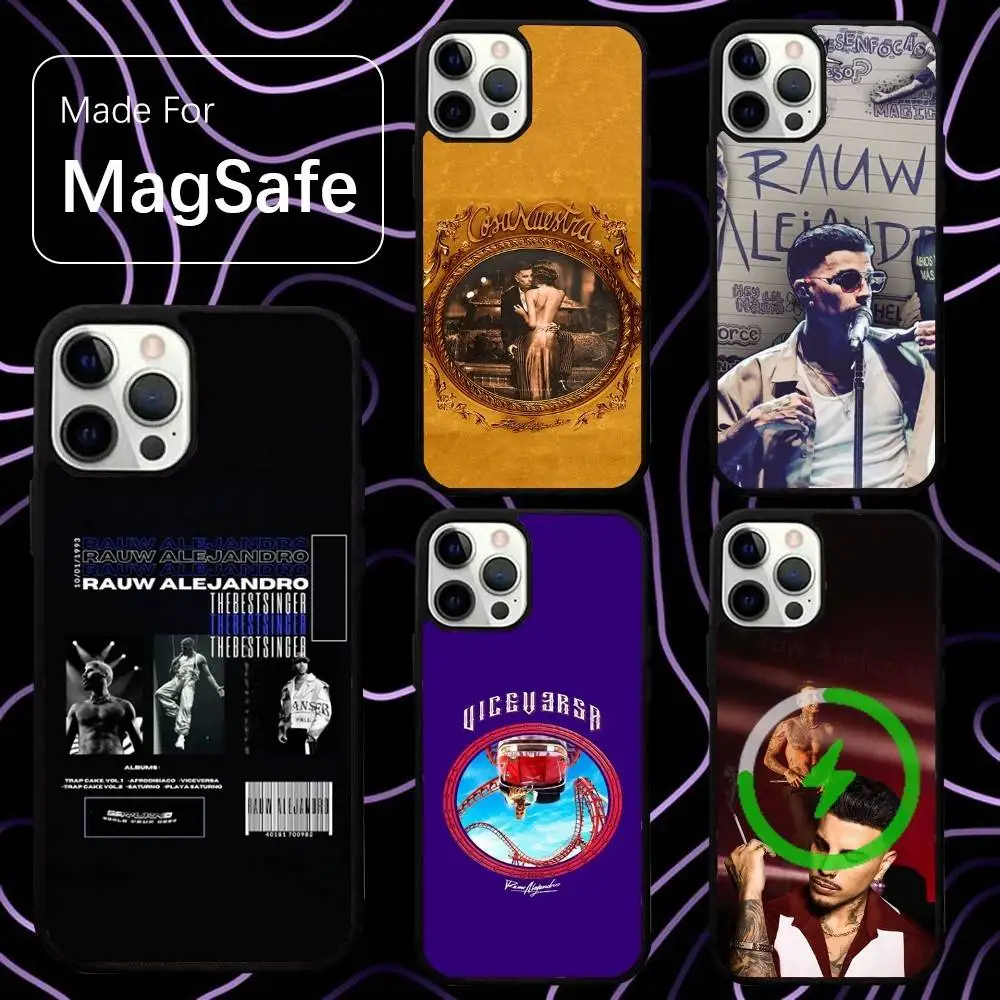 

Rauw Alejandro цр Nuestra Чехол для телефона для iPhone 16,15,14,13,12,11,Pro,Max,Plus,Mini,SE Новая магнитная беспроводная зарядка Magsafe