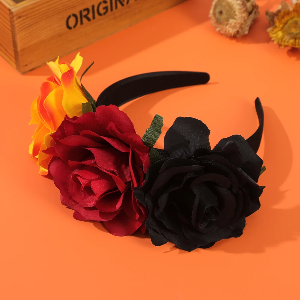 Halloween Simulated Flowers Headbands New Hairbands for Women Headbands Hair Accessories