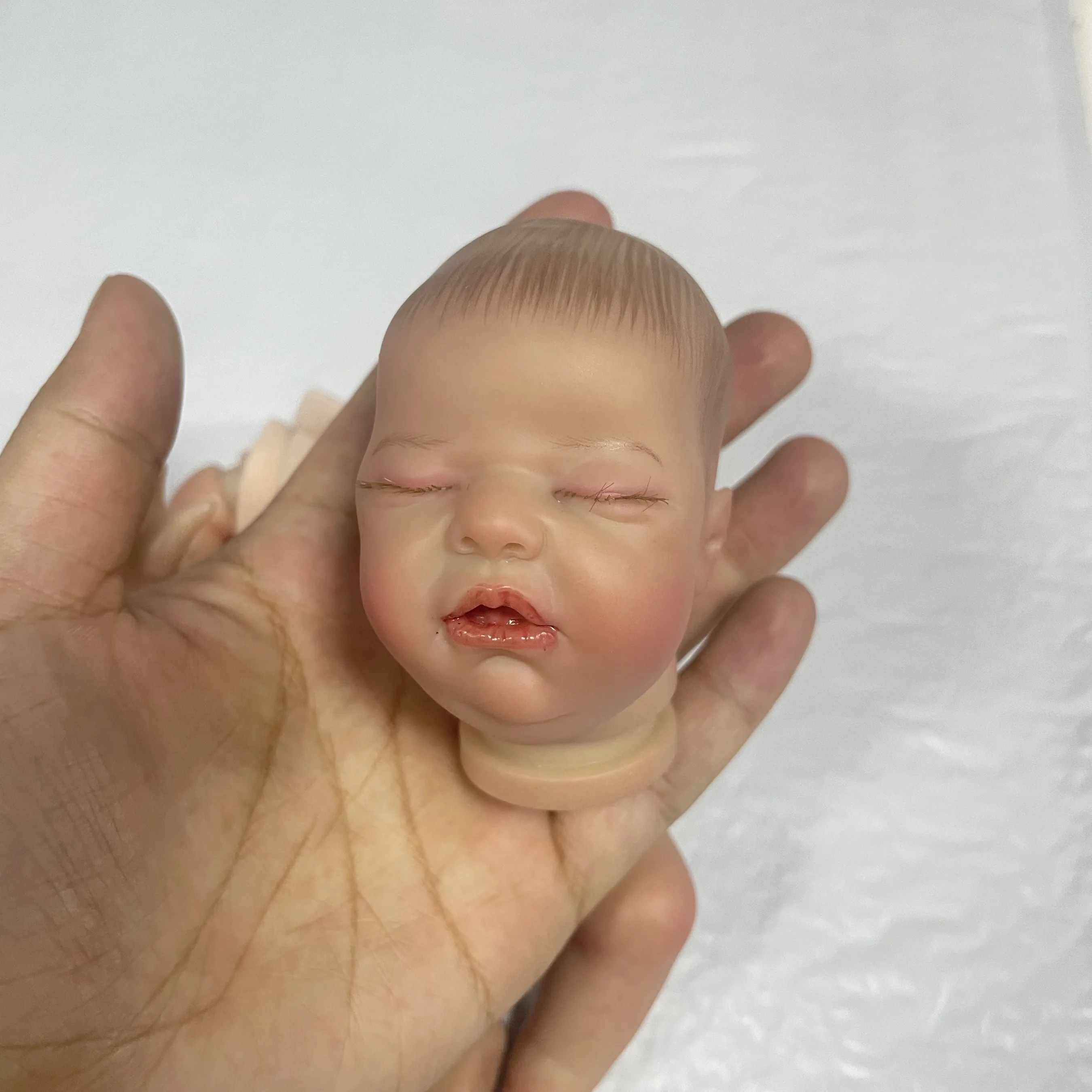 Mini 9 Inch Already Painted Reborn Doll Kit Wee Patience With Cloth Body 3D Painted Skin Mold High Quality Handmade Doll Parts