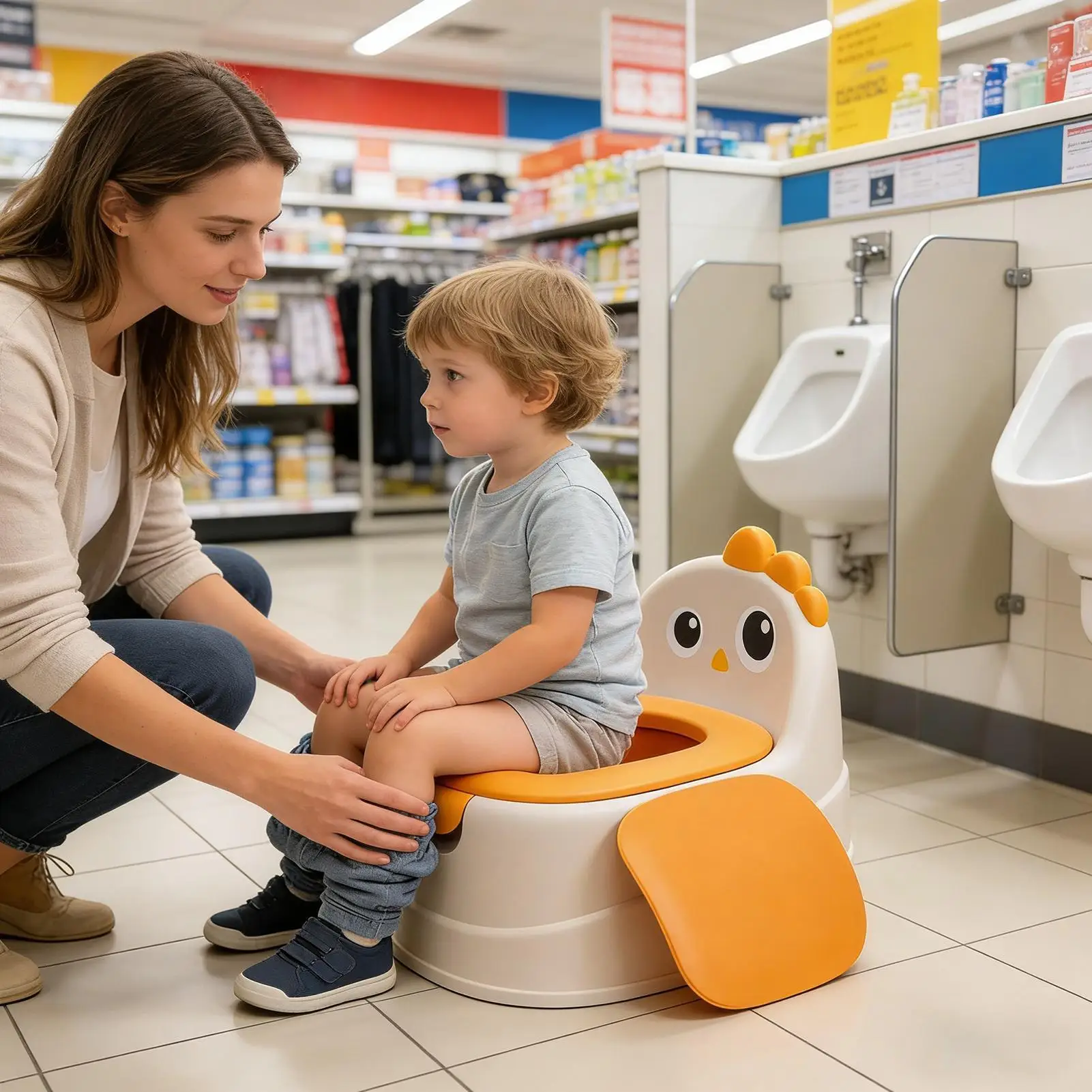 Toddler Potty Baby Toilet Trainer Portable Training Toilet For Travel Stable And Safe Oval Bottom Design Non Slip Potty For Kids view 2