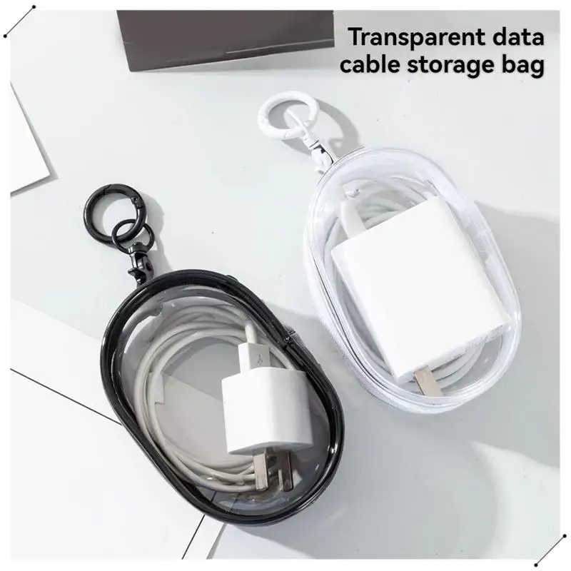 Jewelry Organizer Transparent Storage Box Pouch Box Keychain Bag Storage Case Thicken Wallet Cute Doll Bag Organization