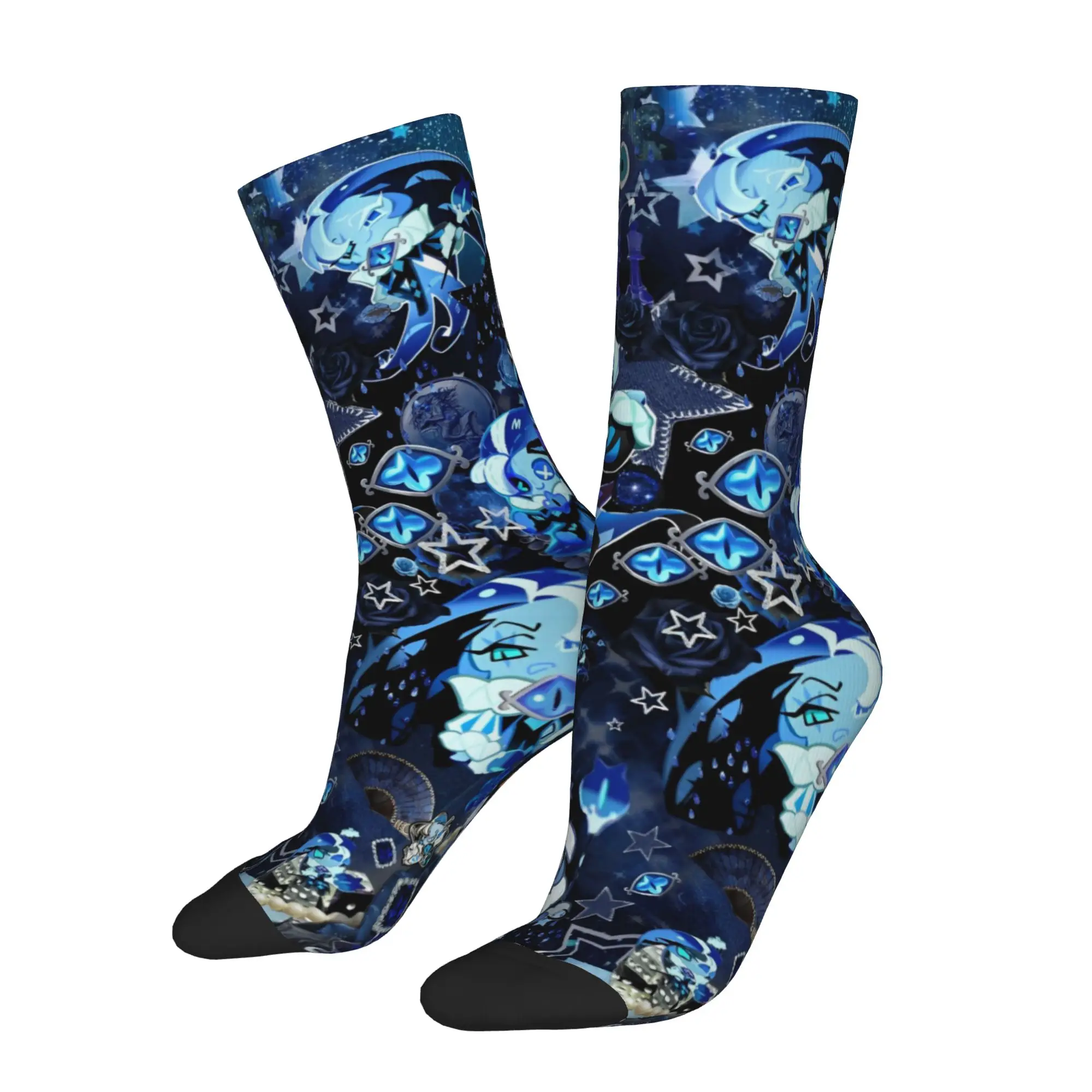 Shadow Milk Coolie cookie run kingdom Game Men Women Socks Compression  Skateboard Middle Length Stockings Super Soft Best Gifts