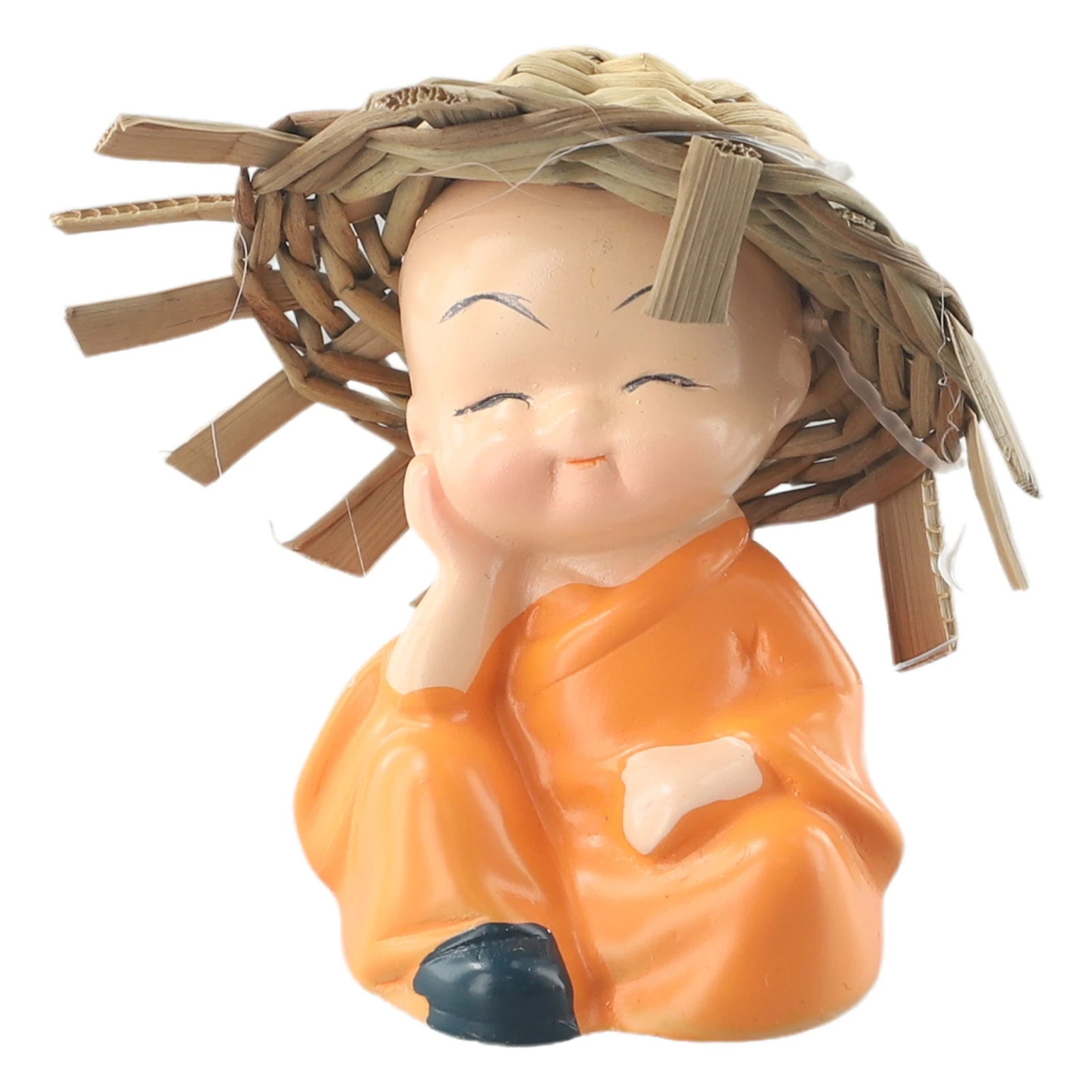 

Поделки из смолы, маленький монах, милые украшения, аксессуары, украшение автомобиля, милое украшение для дома, 4 шт./лот, 6x6,5 см