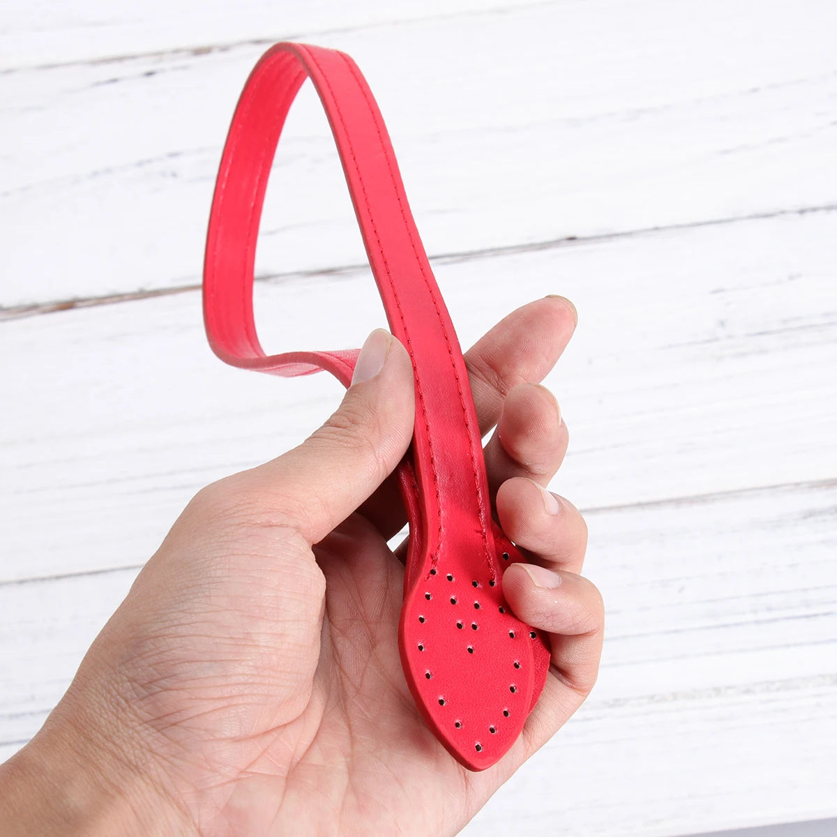 

2pcs Women Shoulder Strap Handbag Belt Bag Handle Press Line Style Red Purse Lady Handles For Bags Accessories
