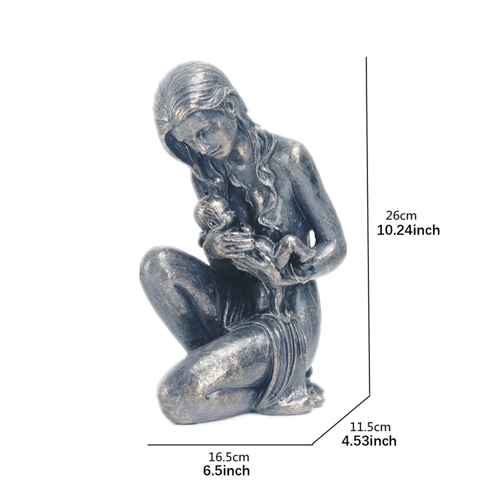 Collezione di statue dell'amore della madre Decorazione artigianale Figurina in resina Ornamento da tavolo per camino Scrivania per armadio da soggiorno interno