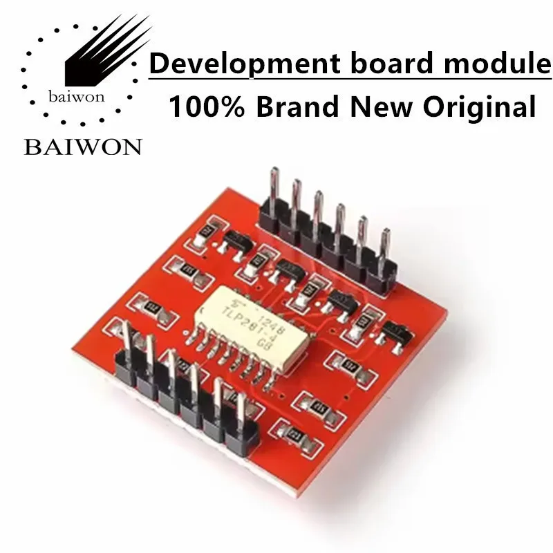 TLP281 4-channel optocoupler isolation module, high and low level expansion board, electronic building block module